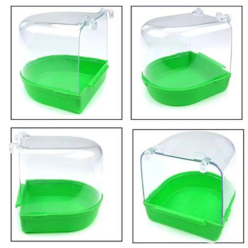 Прозрачная пластиковая подвесная ванна для ванной инструмент чистки птиц|Птичьи