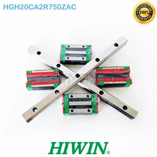 HIWIN 20 мм линейные направляющие HGR20 750 мм шина с HGH20CA линейный блок HGH20CA2R750ZAC