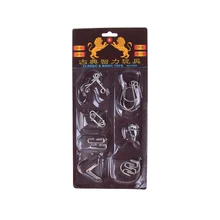 Милый и забавный 7 шт./компл. металлические головоломки Развивающие игрушки блокируя IQ провода логическая игра головоломка игры для детей, взрослых, детей