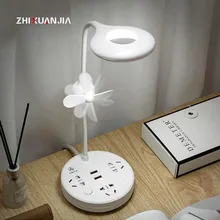 С регулируемой яркостью 220V ЕС настольная лампа розетка Современная сенсорный выключатель складной настольный стол лампы на зажиме держатель USB 5V ночной компьютер для школы и офиса светодиодные лампы