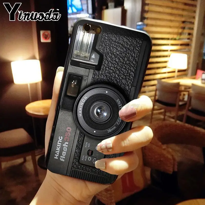classic retro Black silver vintage camera Design