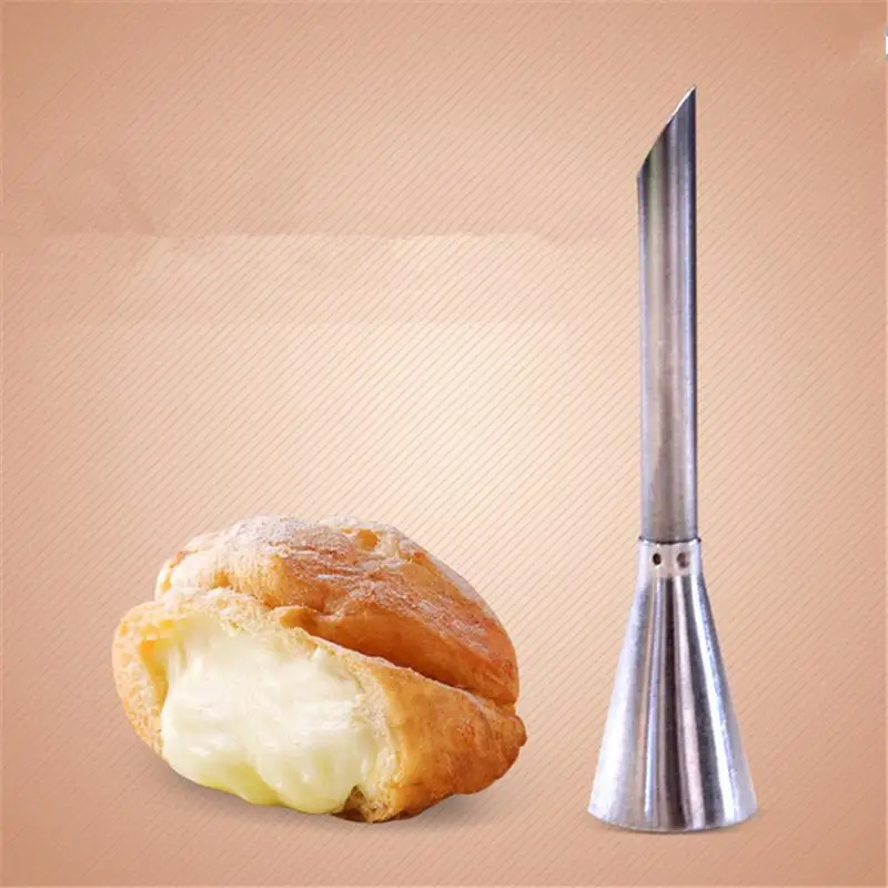 

1 pc Stainless Steel Puff Nozzle Tip Long Cake Decorating Tip Sugar Craft Icing Piping Pastry Tips Puff Syringe Machine E017