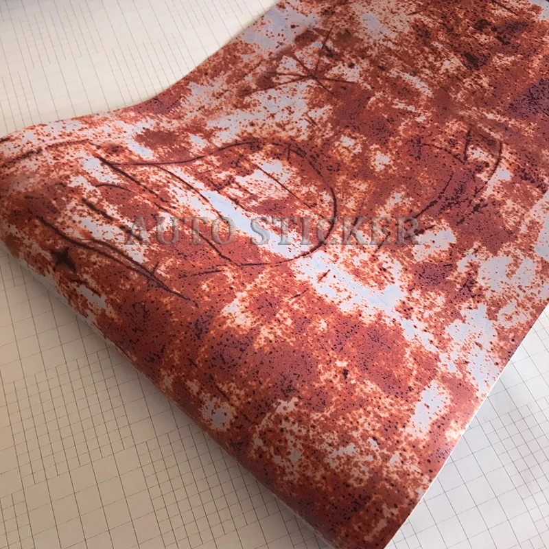 red rust vinyl car wraps 6