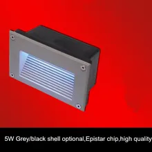 IP67 Водонепроницаемый открытый настенная угловая Светодиодная лампа встроенный коридор освещение лестницы шаги освещение 5 Вт рампа Светодиодная лампа для наружного освещения