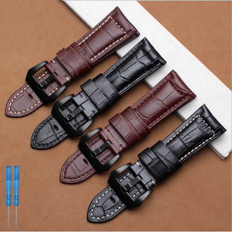 

Genuine leather strap smart bracelet 26MM for Garmin Derek Fenix3 Fenix 3 watch band Watchband retro Style Nubuck wristband