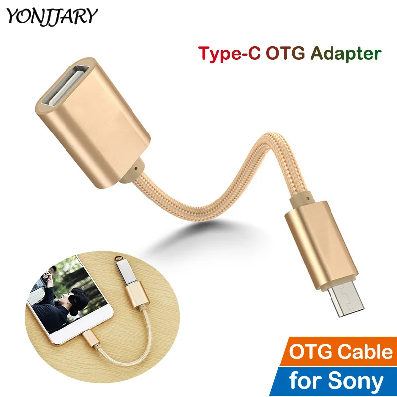 

Type-C Cable OTG Adapter for Sony L2 XA2 XZ XZ1 XZ2 XZ3 Compact Ultra Plus Premium USB-C Cable OTG Converter USBC
