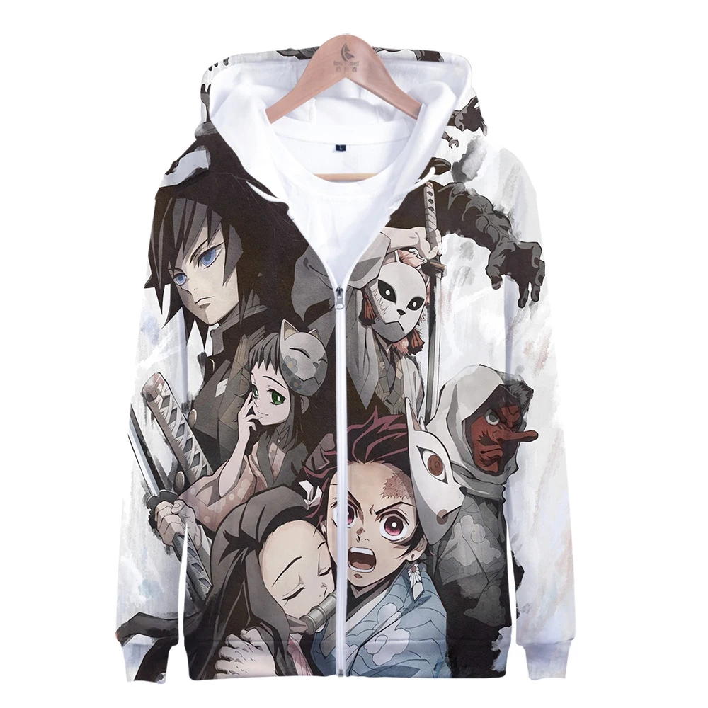 

Demon Slayer: Kimetsu no Yaiba 3D Zipper Hoodie Men/Women Casual Harajuku Comfortable Hooded Sweatshirt Winter Autumn Hot Sale