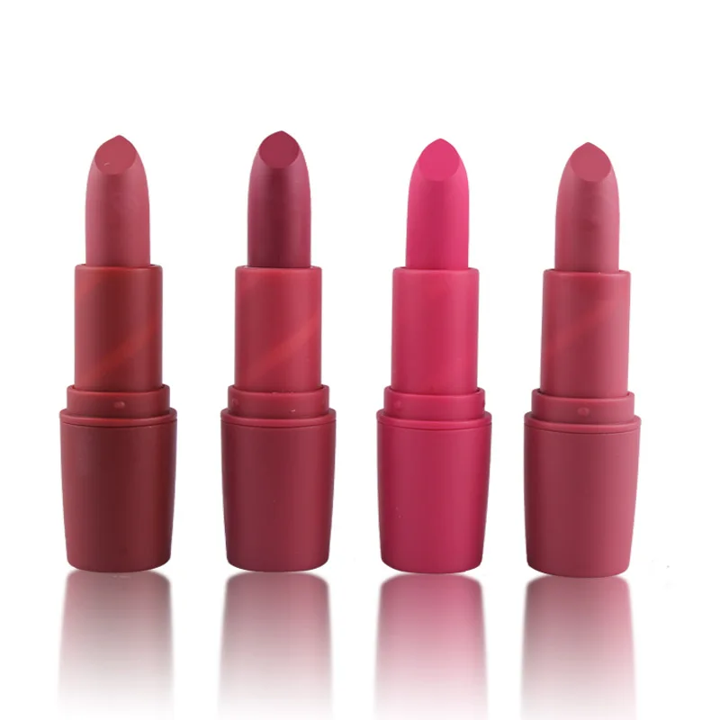 New MISS ROSE Lipstick Matte Waterproof Velvet Lip Stick 18 Colors Sexy Red Brown Pigments Makeup Matte Lipsticks Beauty Lips