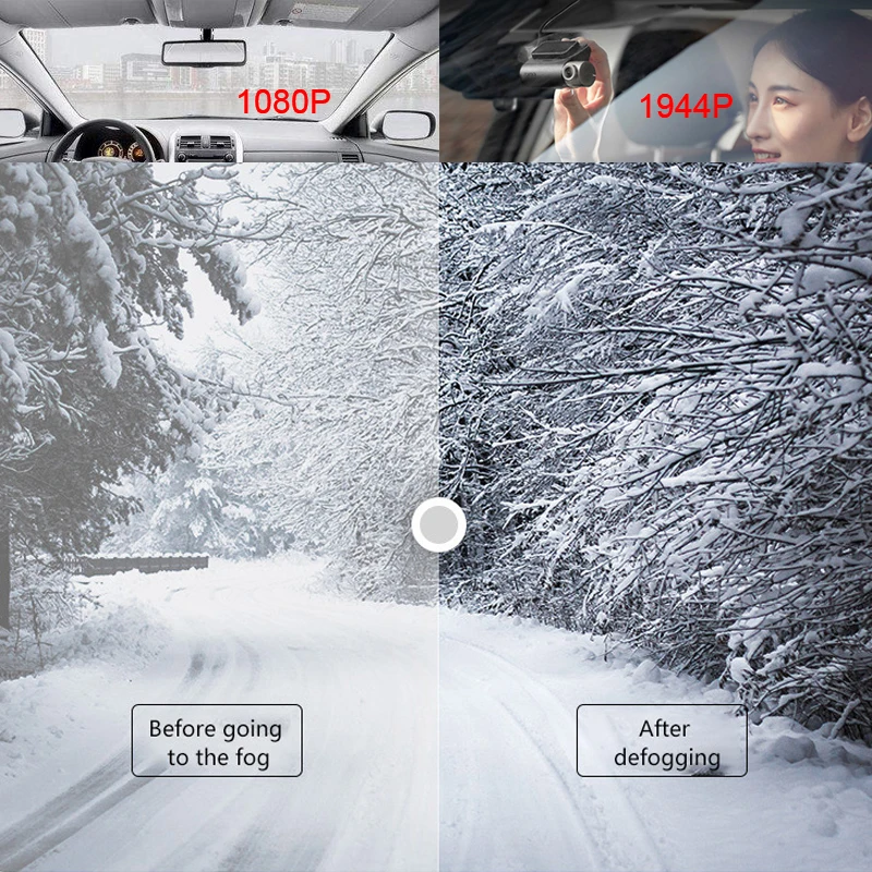 Xiaomi 70mai Pro 1944 P HD Cámara del DVR del coche de 140 grados de visión Defog ADAS noche visión 24 H Monitor de aparcamiento wifi, Control de voz Dash Cam - 5