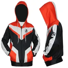 Мстители 4: Endgame Quantum боевой костюм с капюшоном на молнии