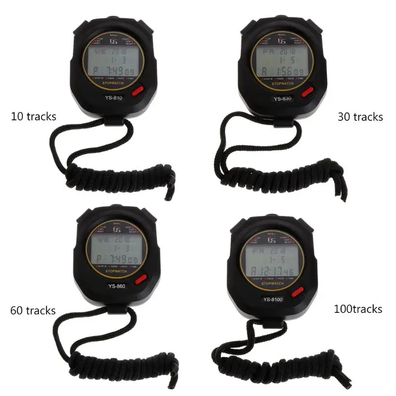 

Professional Handheld Digital Stopwatch Sport Running Training Chronograph Timer