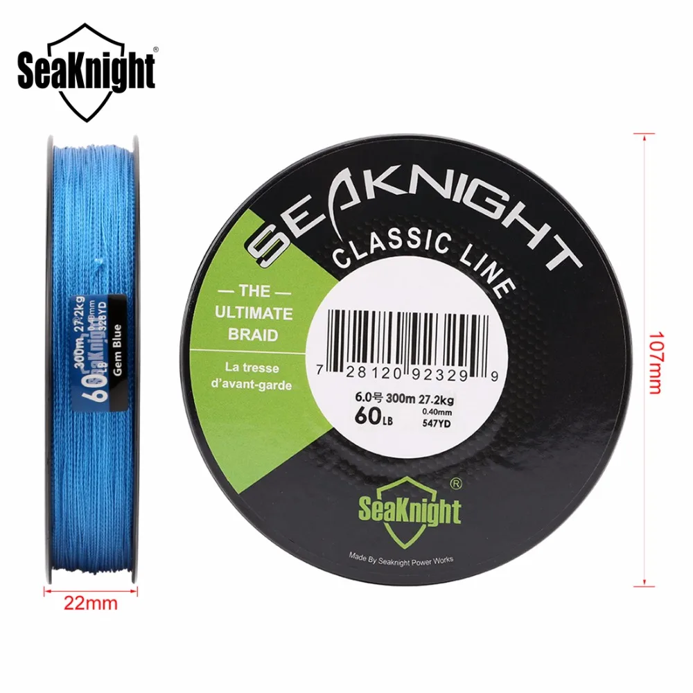 SeaKnight CLASSIC CL 300 м PE плетеные лески 4 нити мультифиламентная леска для ловли карпа 6 8