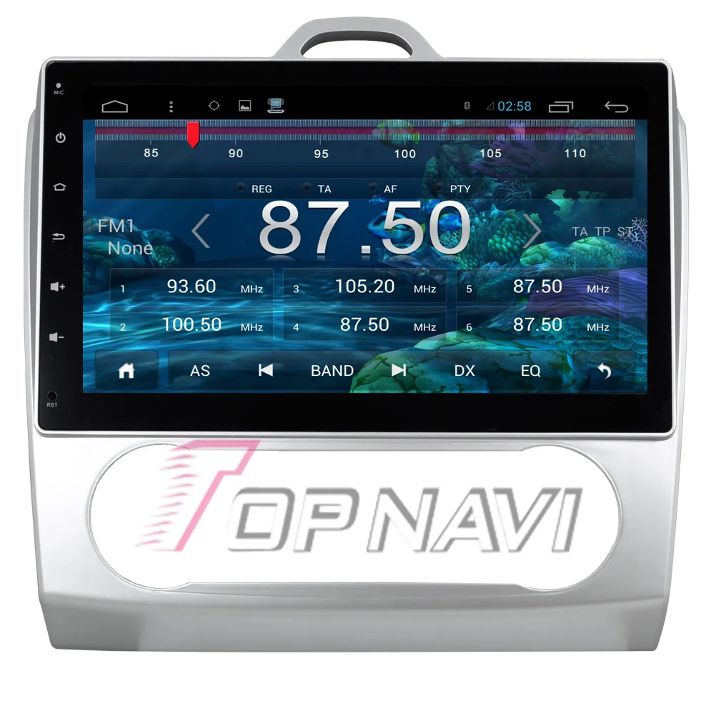 Cheap Topnavi 10.2" Quad Core Android 6.0 Car GPS Navigation for Focus 2 Auto Autoradio Multimedia Audio Stereo,NO DVD In Dash 10
