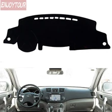 Для Toyota Highlander Kluger 2007-2013 Тюнинг автомобиля тире коврики козырек от солнца приборной панели крышки kовровое покрытие 2008 2010 2011 2012