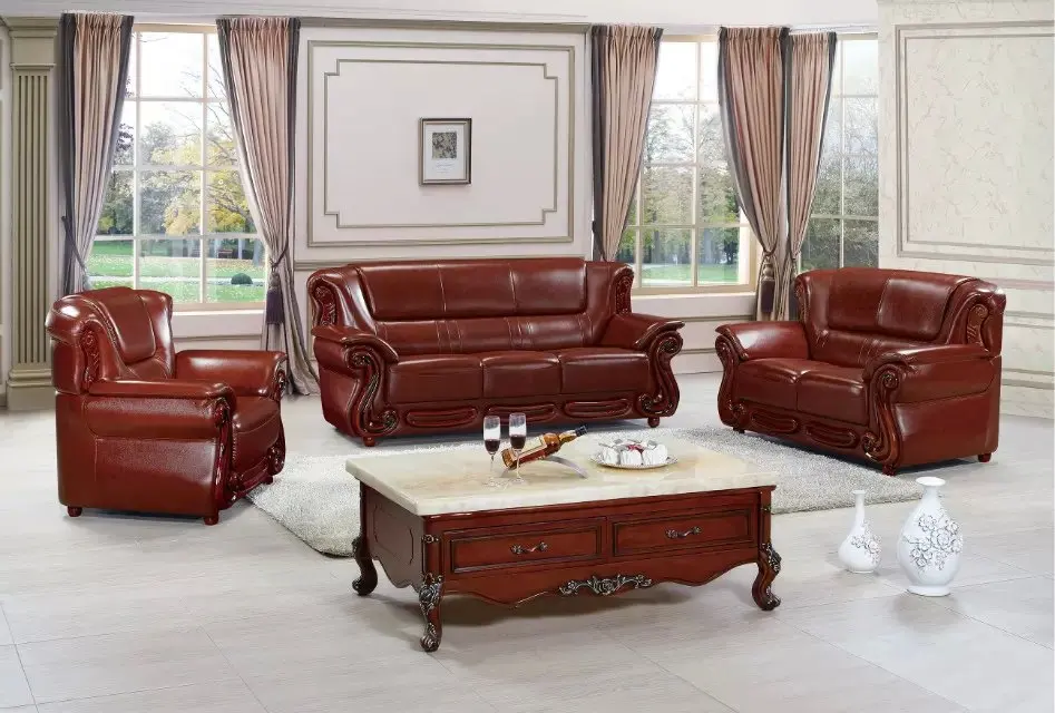 Bio Pet Wver You Want On Your Floor Red Oak Solid Wood Leather Sofa Set With Reclining Chair Lounge Living Room Furniture Prf931b