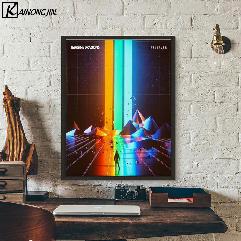 

Art Poster Imagine Dragons Music Album Cover Posters and Prints Wall Picture Canvas Painting Room Home Decoration