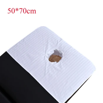 

50*70cm 1Pcs Professional Cosmetic Salon Sheets SPA Massage Treatment Beauty Salon Bed Table Cover Sheets with Hole