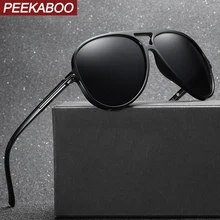 Peekaboo tr90, поляризационные солнцезащитные очки, мужские, классические, лето, коричневые, черные, поляризационные, солнцезащитные очки для мужчин, подарок для вождения, TAC1.1