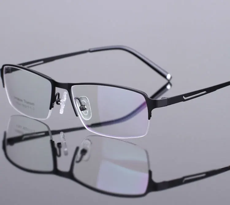 Free Shipping Half Rimless Metal Myopia Eyeglass Frame Men optical Glasses Spectacles Rx able GB0503 | Аксессуары для одежды
