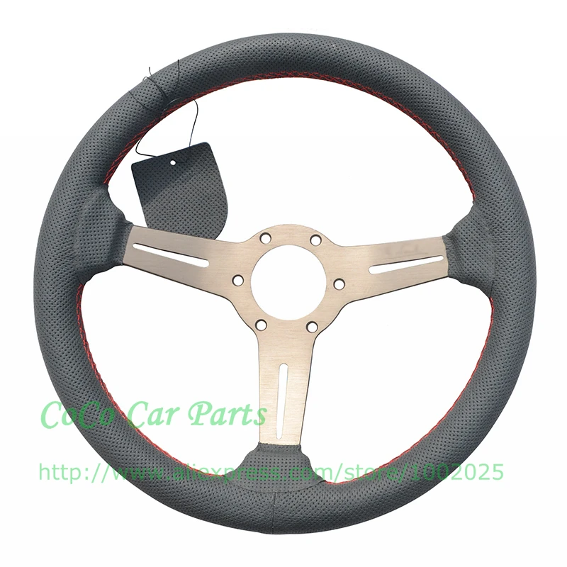 Titanium arm Leather steering wheel (1)