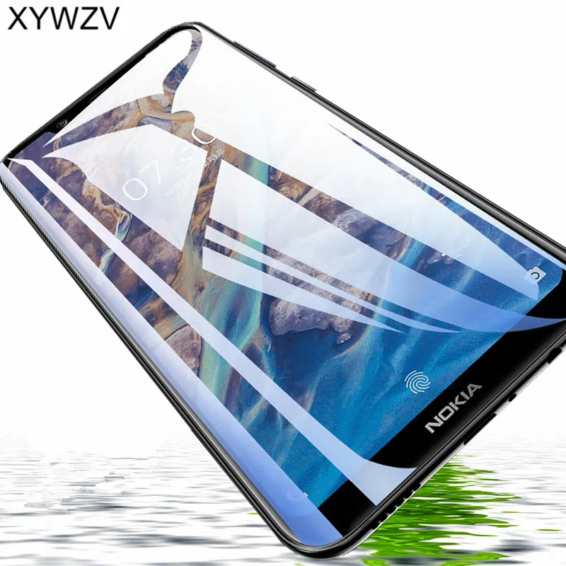 Полностью клеевое стекло для Nokia 2 3 5 6 7 8 защита экрана закаленное 1 Plus 2018