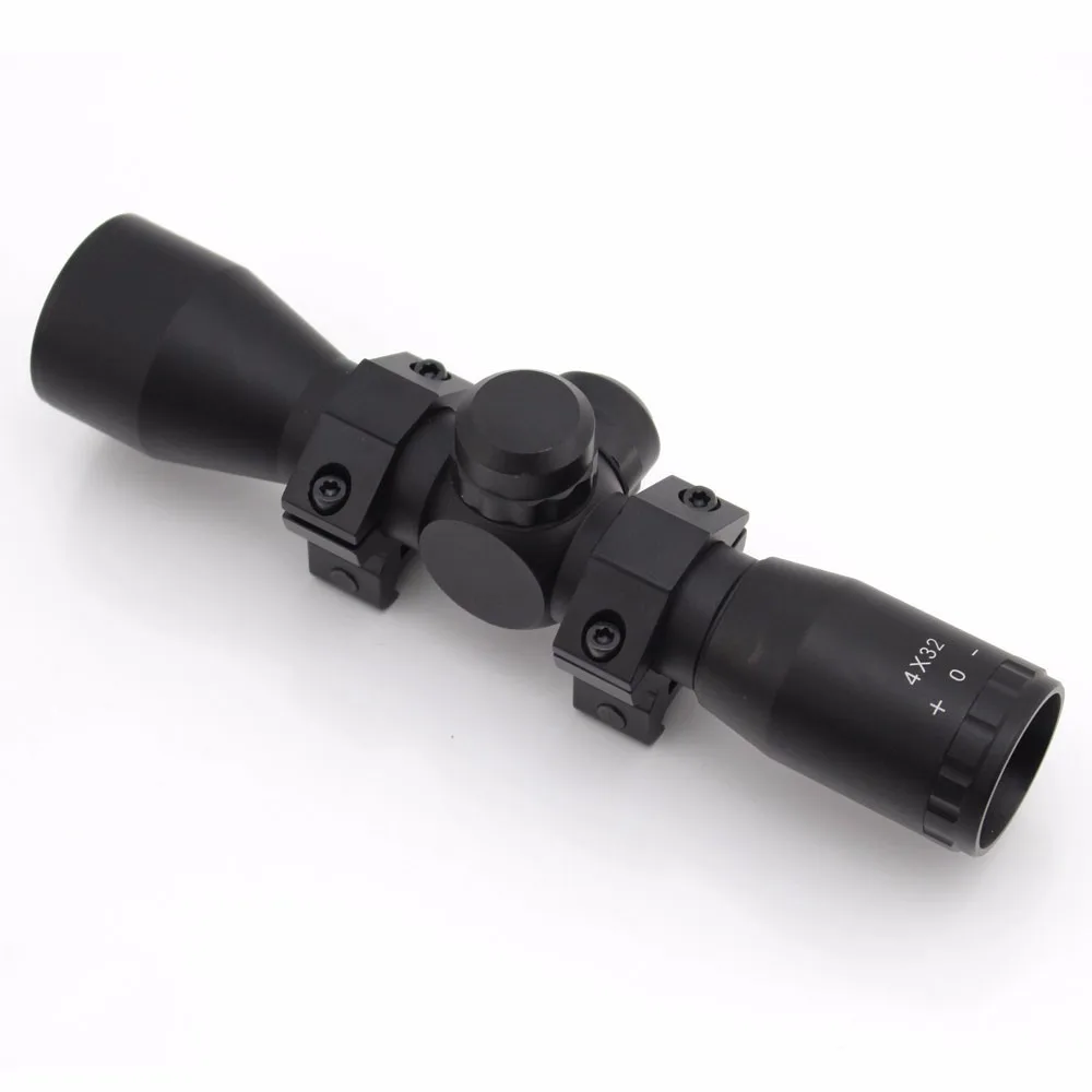 WIPSON الهدف التكتيكي 4X32 البصرية البصر الاتفاق Riflescopes الرياضة Rangefinder شبكاني الصيد نطاقات مع قابل للتعديل السكك الحديدية يتصاعد
