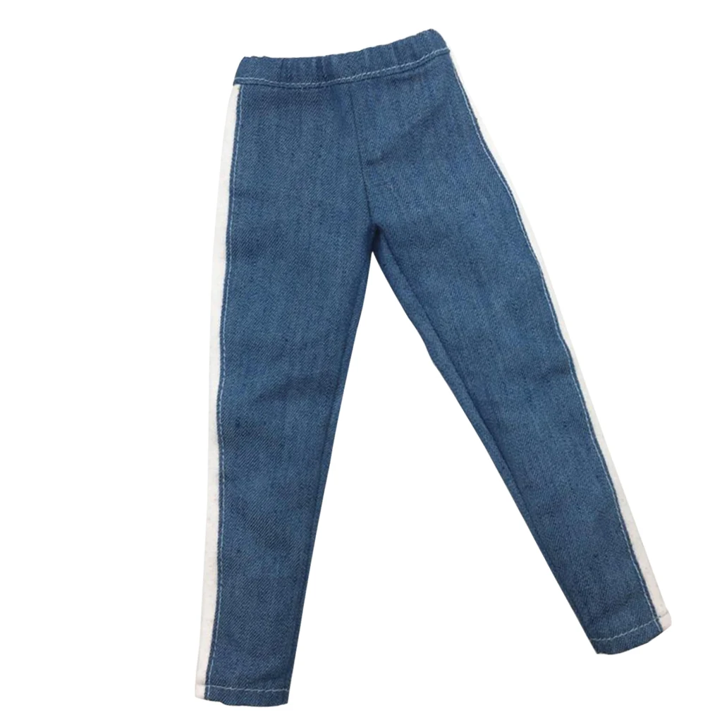 MagiDeal  1/6 Scale Male Seamless Body Clothes Jeans Pants Trouser for 12