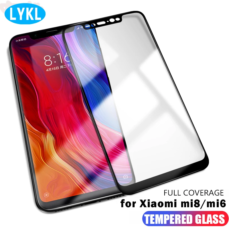 

LYKL 9H full coverage xiaomi mi 8 tempered glass for millet mi 6 mi 8 mi 6 screen protector xiaomi Mi 8 SE