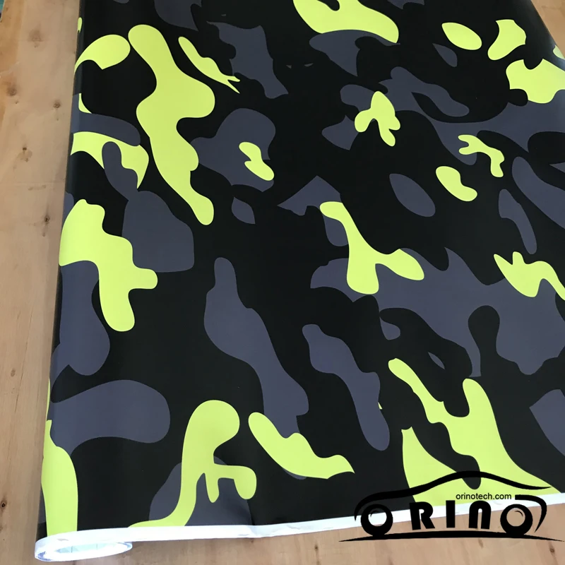 Aliexpress.com : Buy Digital Black Yellow Camouflage Vinyl Film Foil ...