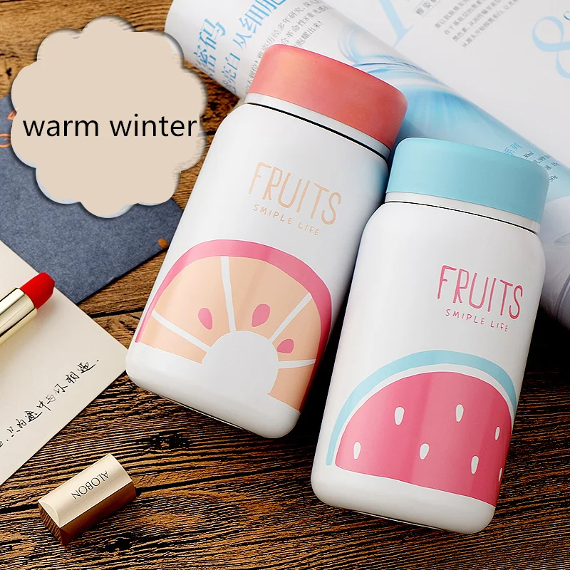 

TECHOME 2019 New Creative Cartoon Thermos Cup Bottle Stainless Steel Thermocup Vacuum Thermal Mug 280ml/350ml Funny Gift