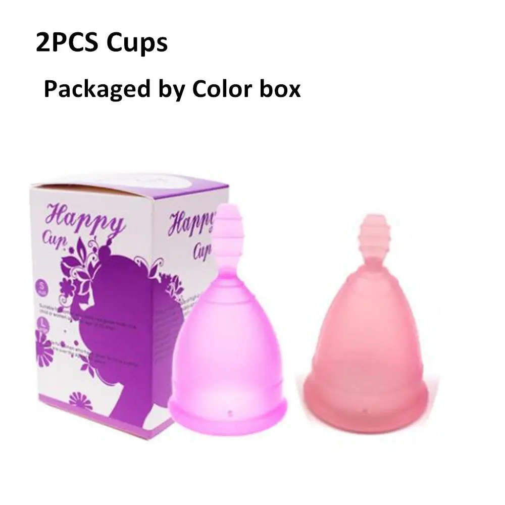 

2PCS coletor menstrual Diva Cup Silicone Coppetta menstruate Coupe Menstruelle Moon Period Cup kubeczek menstruacyjny