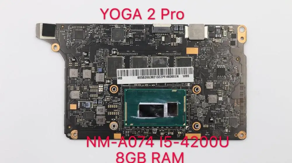 

para Lenovo Yoga 2 Pro Laptop Motherboard 5B20G38213 VIUU3 NM-A074 i5-4210U/I5-4200U CPU mothebroard 8 GB originais