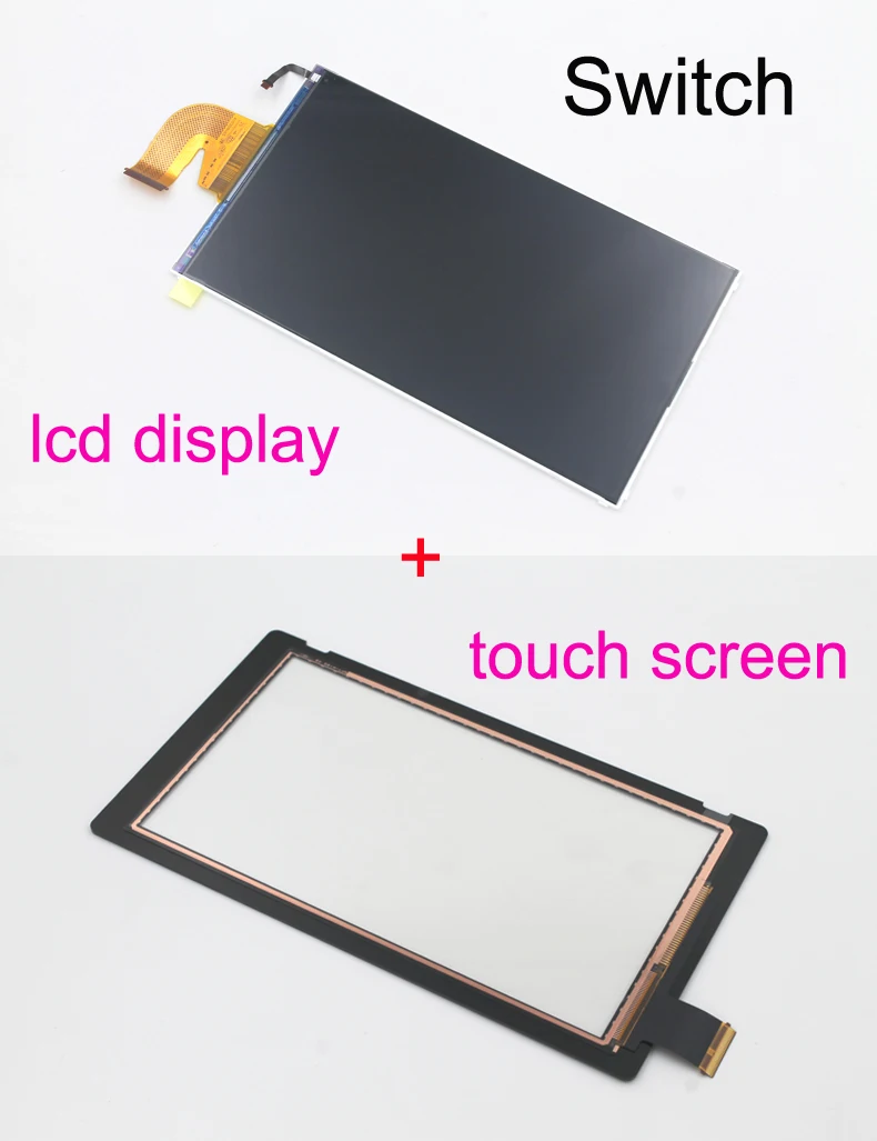 

2pcs Original new for Nintend Switch NS console lcd display + touch screen replacement + free Dustproof double-sided adhesive