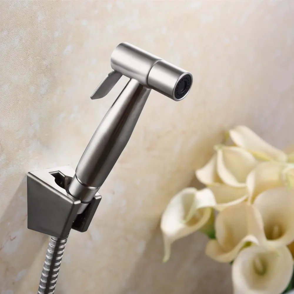Free shipping Toilet Hand Held Bidet Shattaf with Hose and Bracket