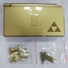 Фирменная Новинка Для Nintendo DS Lite полный Корпус В виде ракушки случае золотой Треугольники корпус для N DS Lite Корпус/Чехол/В виде ракушки, включены стилус