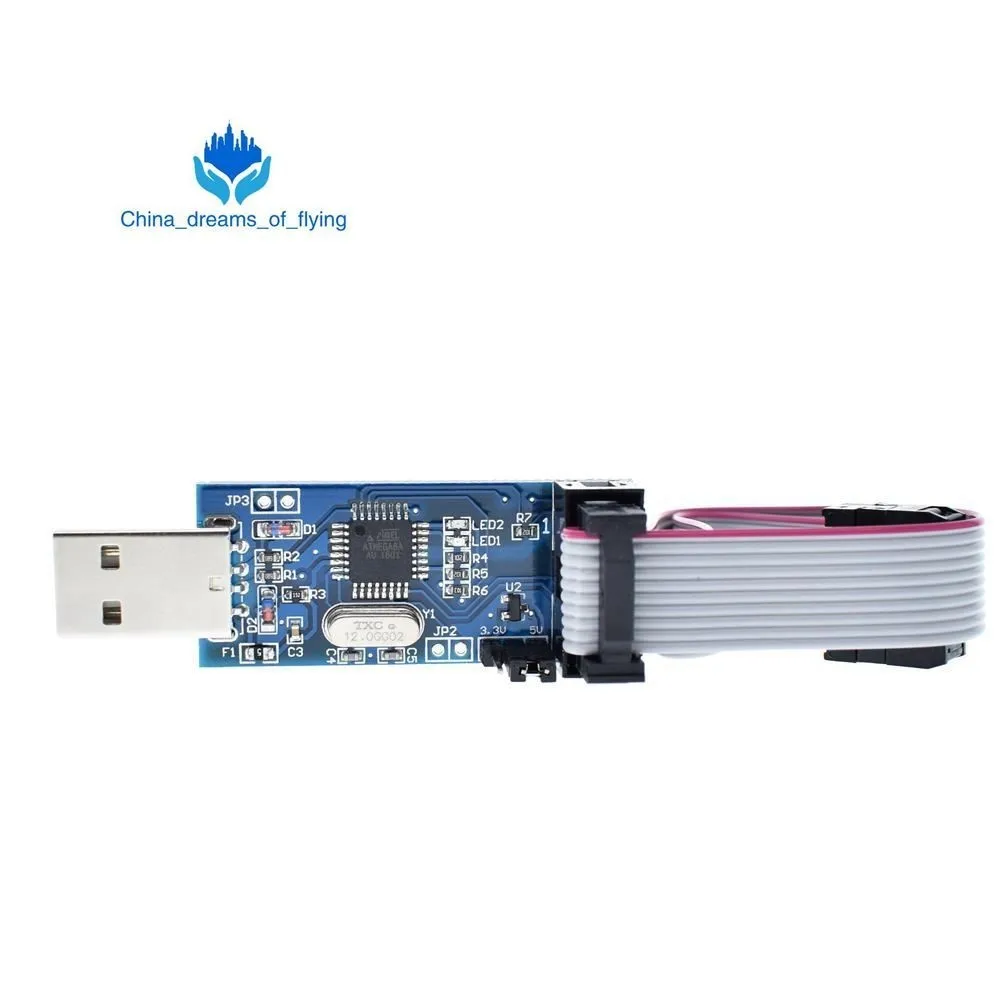 TZT USBASP USBISP AVR программист USB ISP USB ASP ATMEGA8 ATMEGA128 Поддержка Win7 64K для Arduino