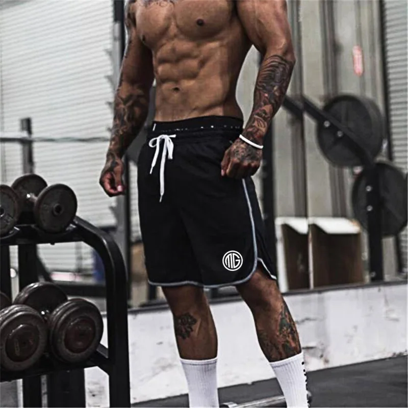 

2018 Summer Mens Fitness Shorts Sweatpants Fashion Leisure Crossfit Bodybuilding Workout Joggers Male Short Pants Brand Clothing