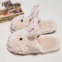 The new winter home men and women couples bag with cotton slippers cute cartoon rabbit shoes Home Furnishing shoes shoes on The new winter home men and women couples bag with cotton slippers cute cartoon rabbit shoes Home Furnishing shoes shoes on