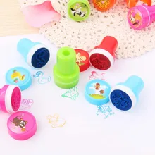 10 шт. дети мультфильм животных штамп детей пользовательские пластиковые резиновые самописные Stampers игрушки