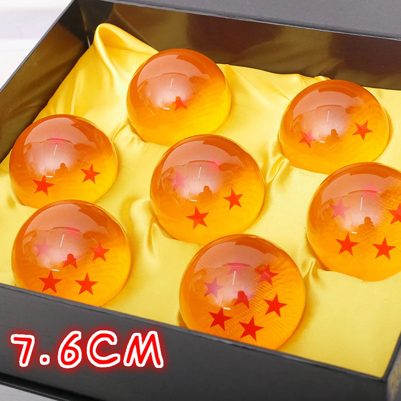 7 6 см с коробкой Dragon Ball Z хрустальные шары Super 1 2 3 4 5 Star набор Goku Vegeta экшн-фигурки |