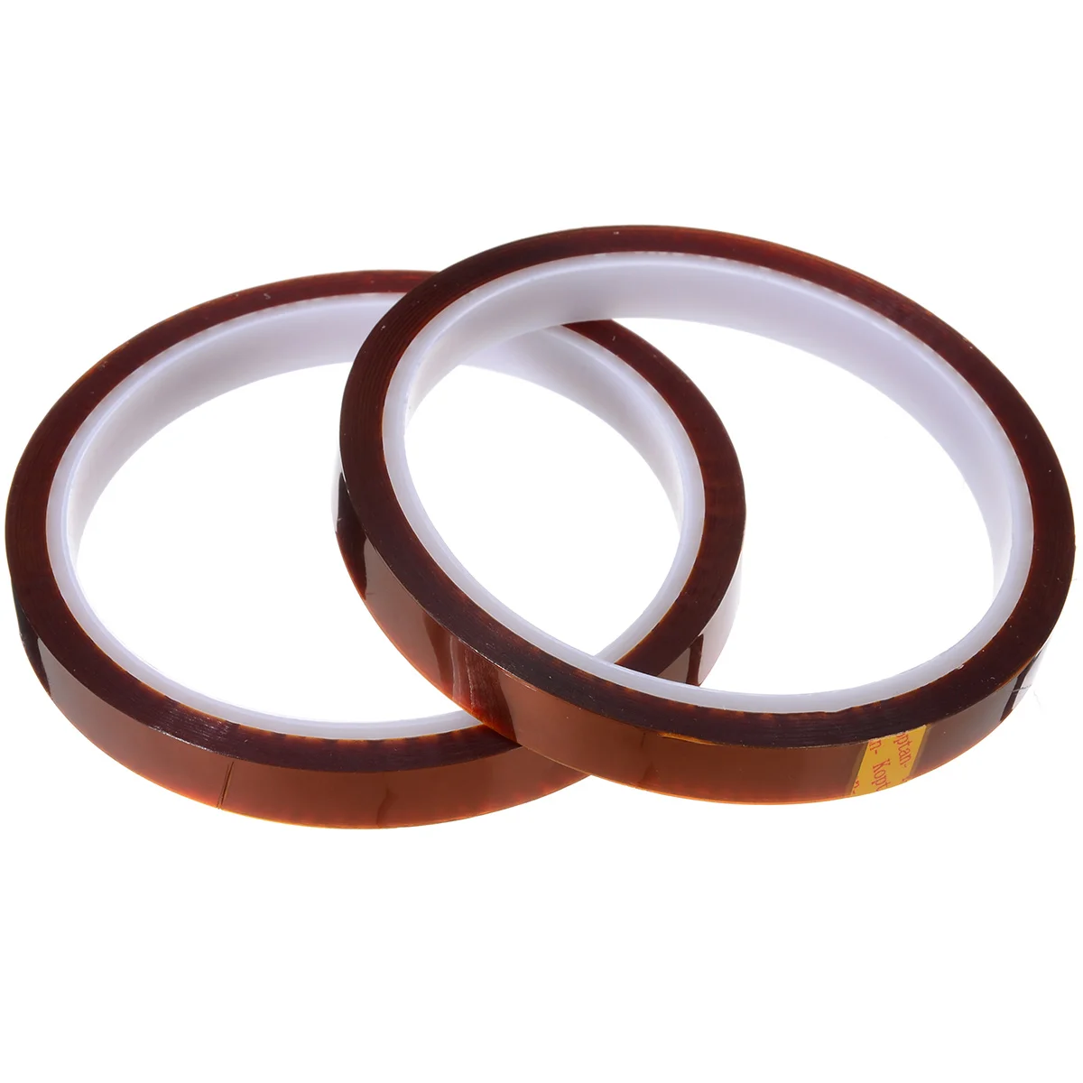 

2Pcs 10mm x 33m Adhesive Tape Sublimation High Temperature Heat Resistant Polyimide Tape Brown For Home Tools