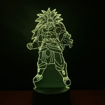 

Kids Led Nightlight Dragon Ball Z Broli Figure Night Light for Child Bedroom Boys Birthday Gift Super Saiyan 3d Led Night Lamp