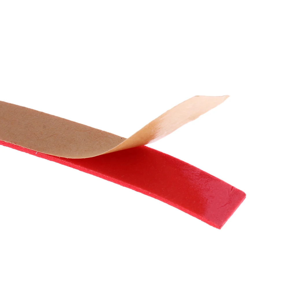 Set of 20 Pcs 49cm Table Tennis Edge Tape Sponge Ping Pong Racket Bat Side Protect Tapes Replacement Black+Red