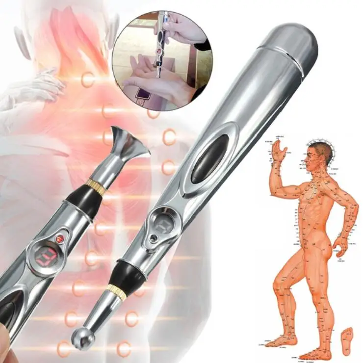 Electronic Acupuncture Pen Electric Meridians Laser Acupuncture Machine Magnet Therapy Meridian Energy Pen Face Lift Tools