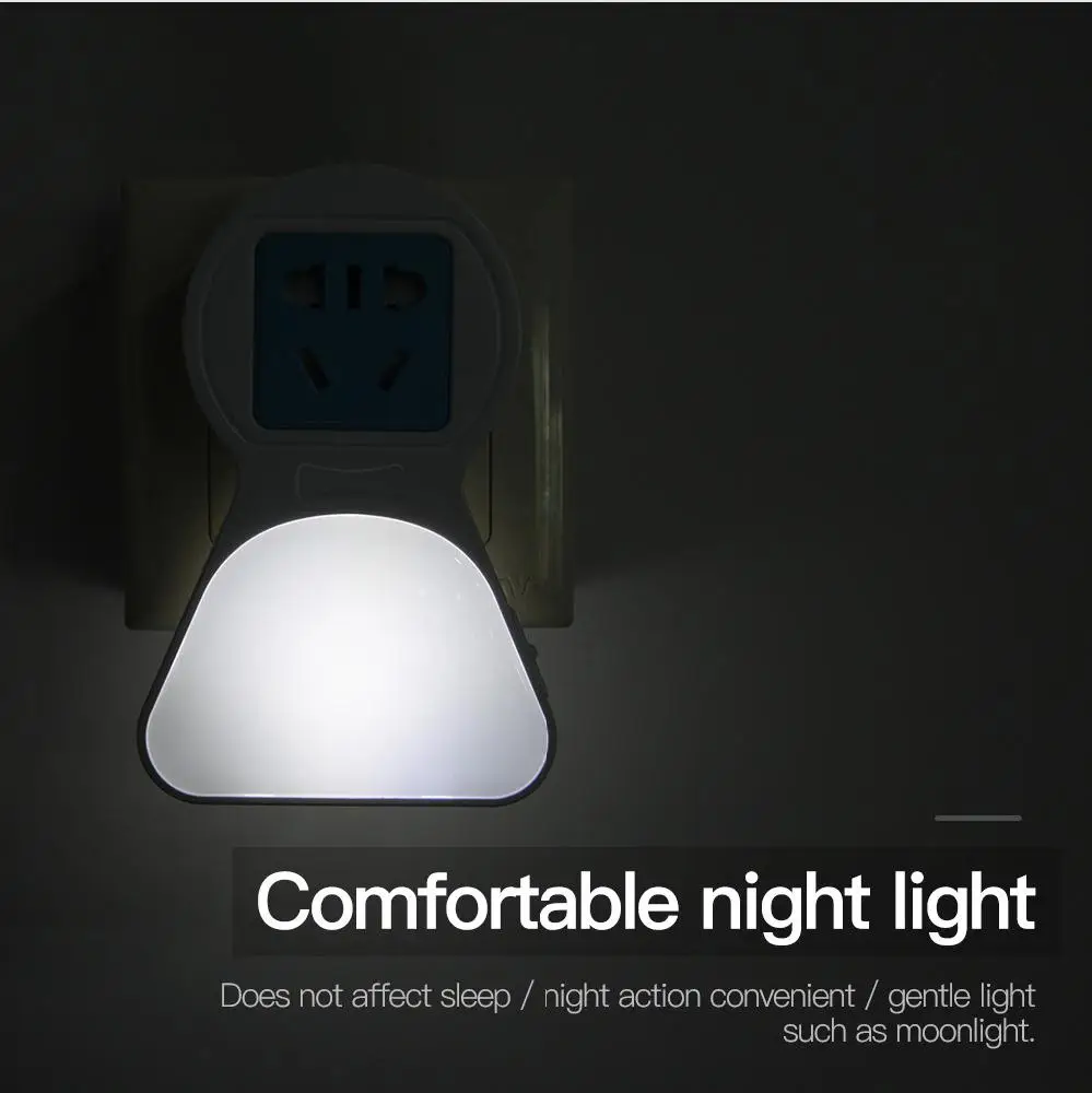 Подключаемый Ночной выключатель света/настенный светильник Senser светодиодный ночник с вилкой EU/US, светодиодный светильник с usb-портом для зарядки, лампа для детской спальни
