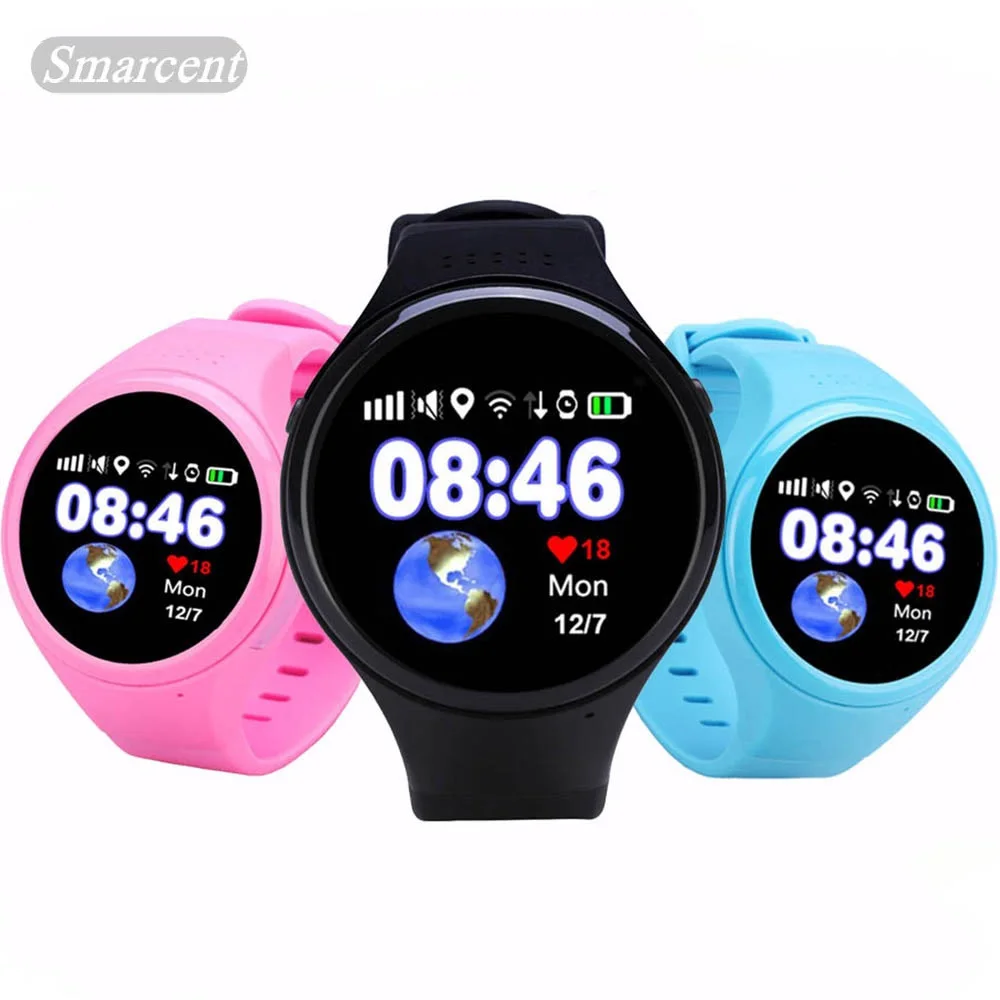 GW200S круглые GPS Смарт часы детские с Wifi SOS устройство отслеживания местоположения