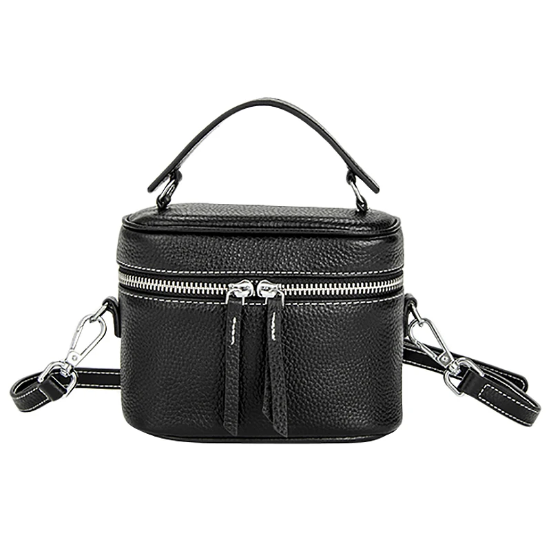 

ABDB-Women Small Handbag Luxury PU Summer Box Crossbody Bucket Bag Lady Mini Shoulder Messenger Bag Female