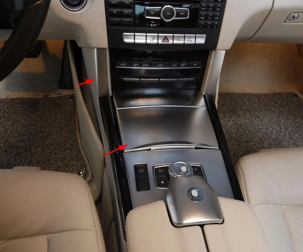 Для Mercedes Benz 2010- E класс W212 автомобильный Стайлинг центральная консоль внутренняя отделка покрытие из нержавеющей стали Наклейка Автомобильные аксессуары