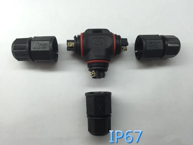 L20 I-Shape IP67 Waterproof Connector Solar Panel Screw Fixed 2 Pin Cable Wire Plug Socket Joint HS384+ (13)