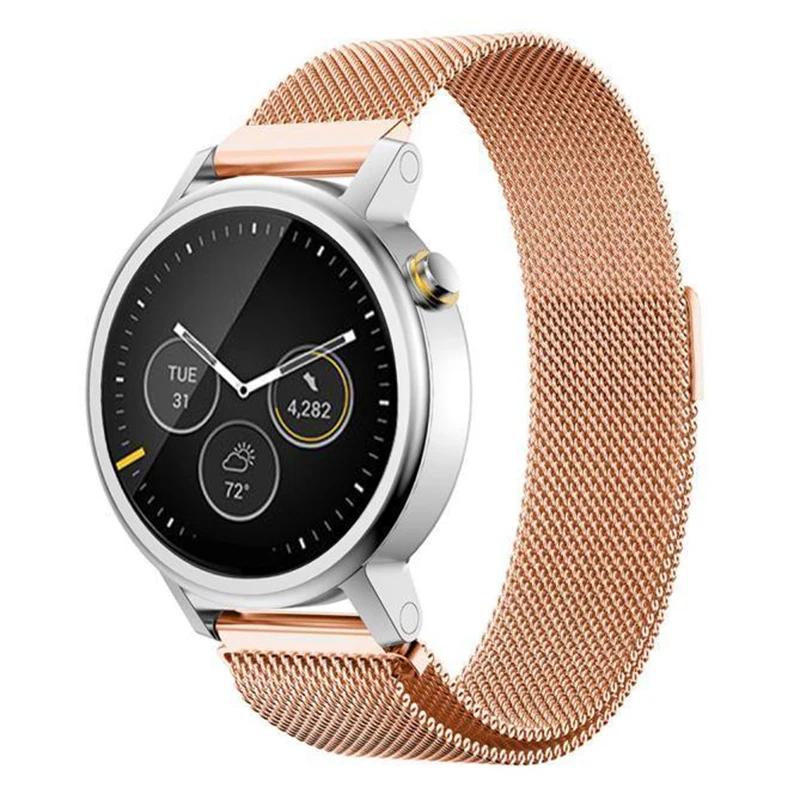 

Milanese Magnetic Loop Stainless Steel Band For MOTO 360 2nd Smart Watch Rose Gold 42MM
